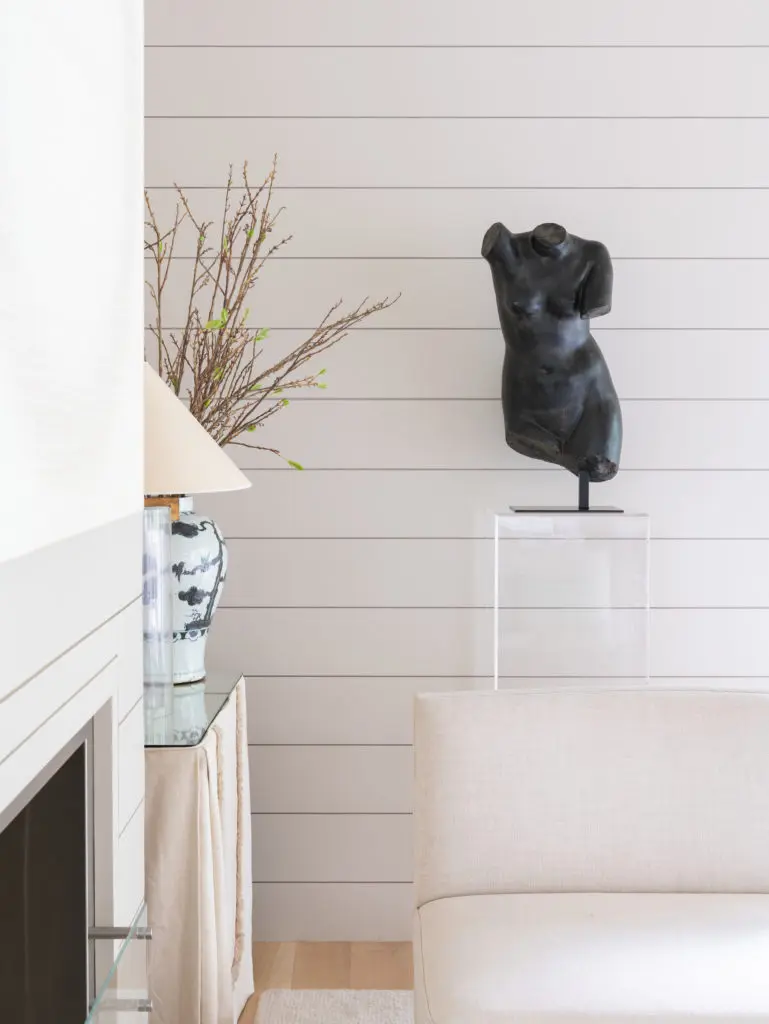 Living room detail in the Balcones Park home.