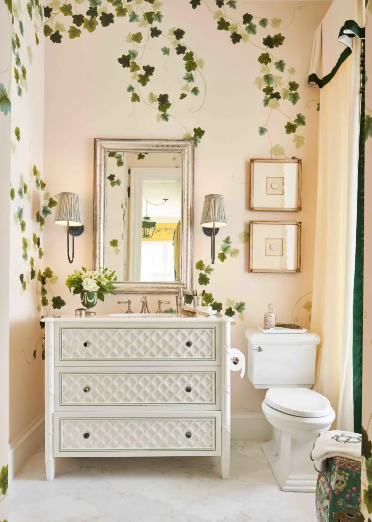 Guest bedroom designed by Dina Bandman Interiors. (Photo by Stephen Karlisch)