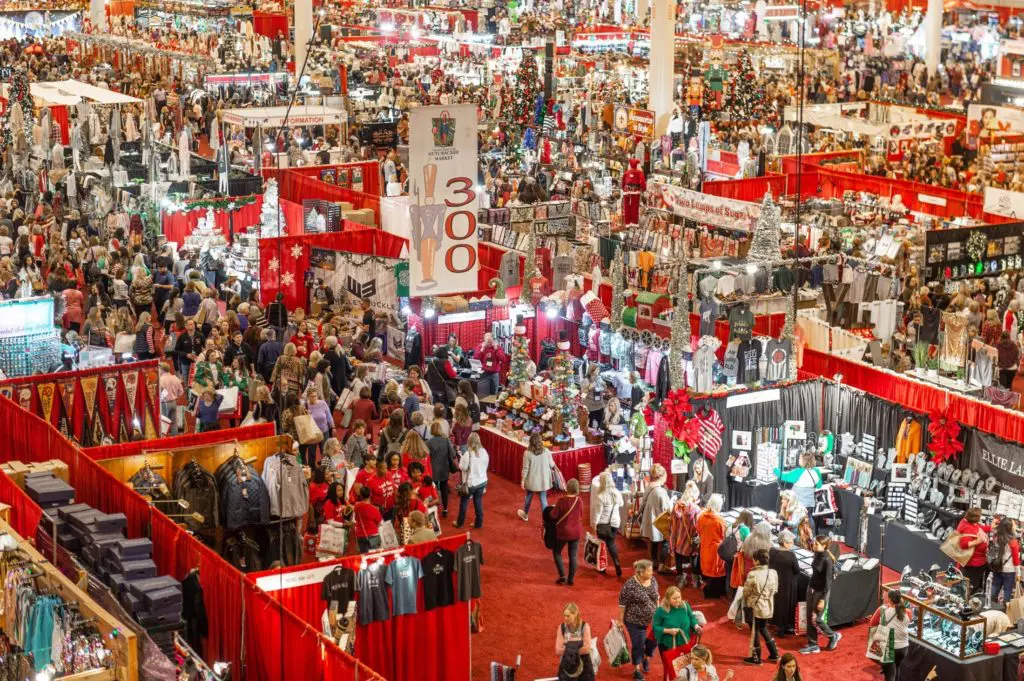 The crowds from the 2019 Houston Ballet Nutcracker Market will be missing this year as the market, is going virtual, running November 11 through December 11. (Photo by Fulton Davenport/PWL Studio)