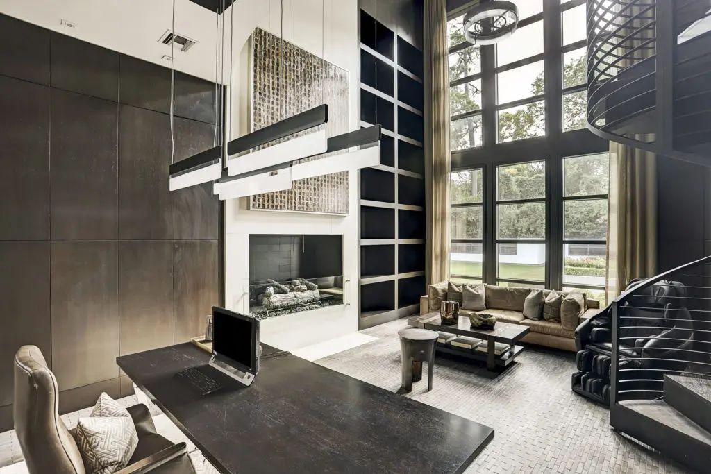 The ultimate in the contemporary home office designed by Sullivan Henry Oggero & Associates. (Photo by TK Images)