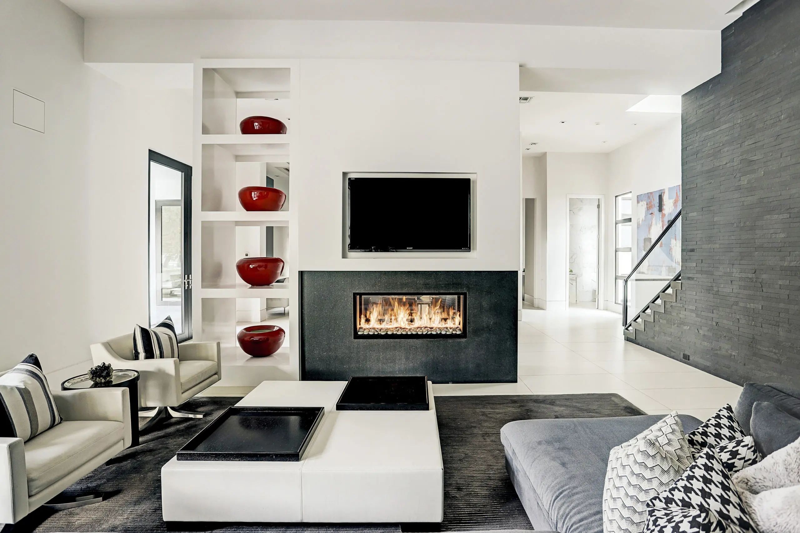 The secondary family room hardly appears to be secondary. (Photo by TK Images)