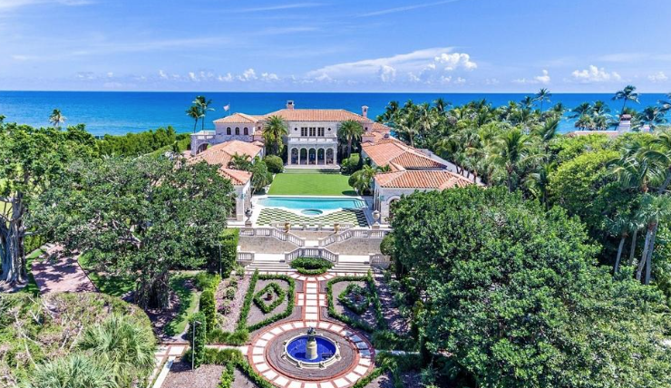 'La Follia' in Palm Beach where the Italian Renaissance villa sold for $110 million (Photo by Giles Bradford, courtesy Douglas Elliman Real Estate)