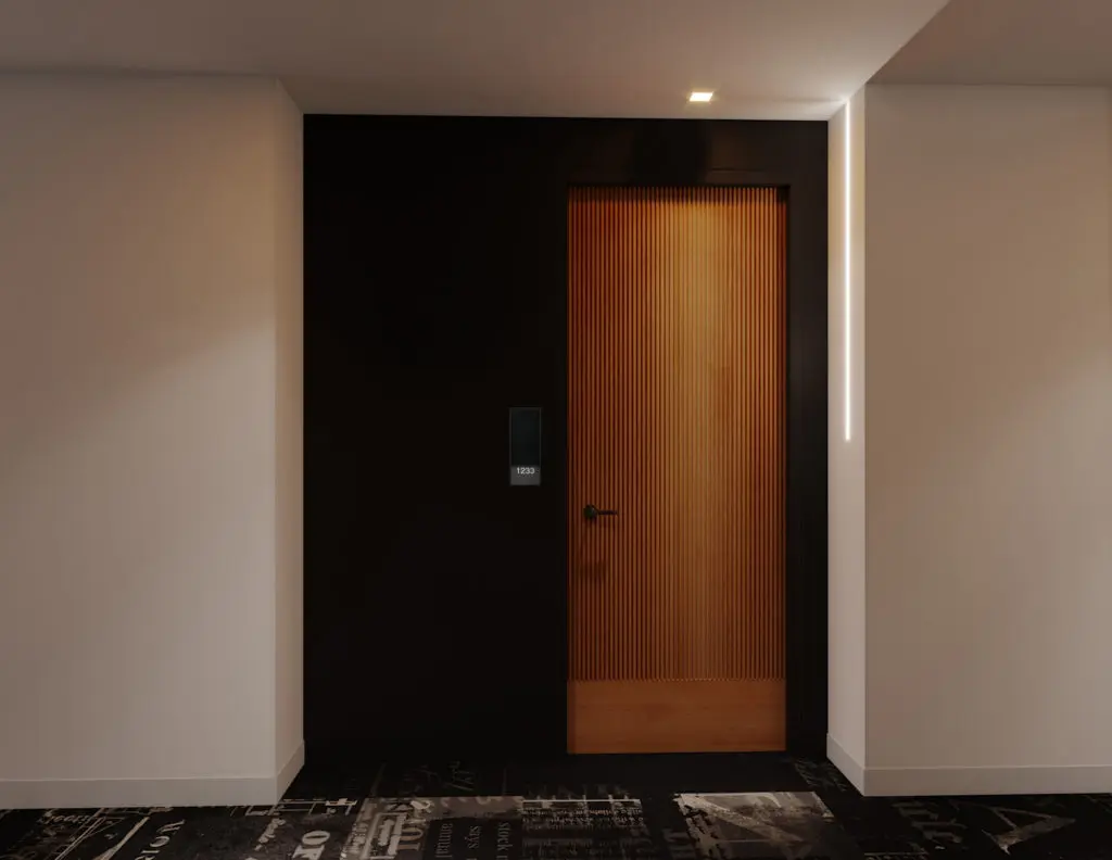 The Preston's unique doors give a real sense of home.