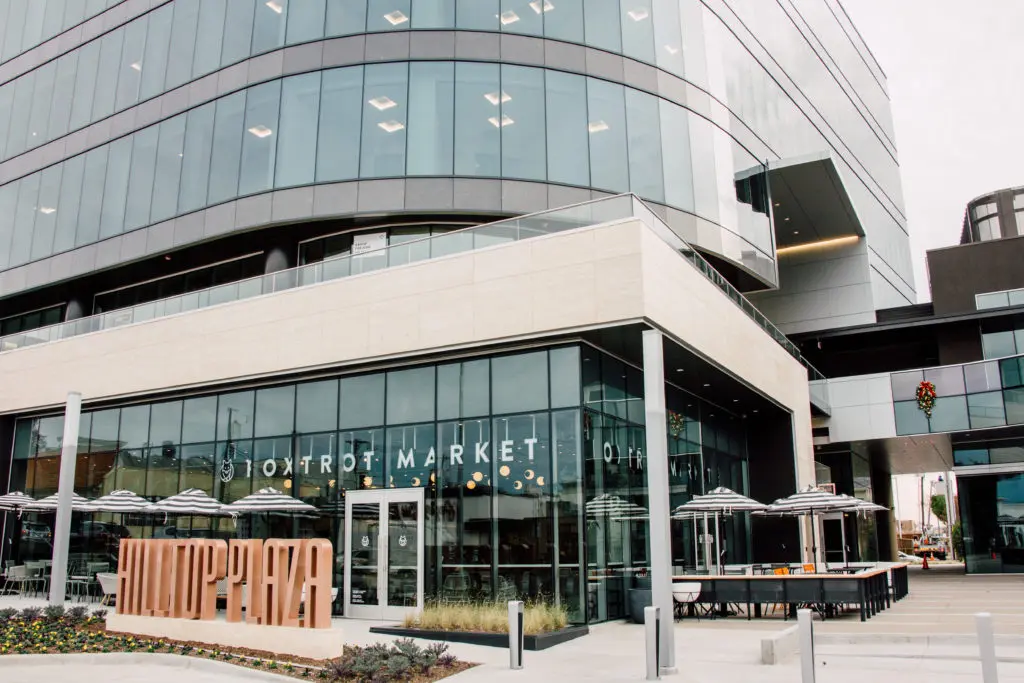 Foxtrot has a brand new location in University Park and offers space to work, sip wine, and drink coffee.