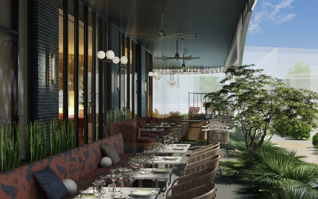 The patio will be one of Dallas' most happening scenes.
