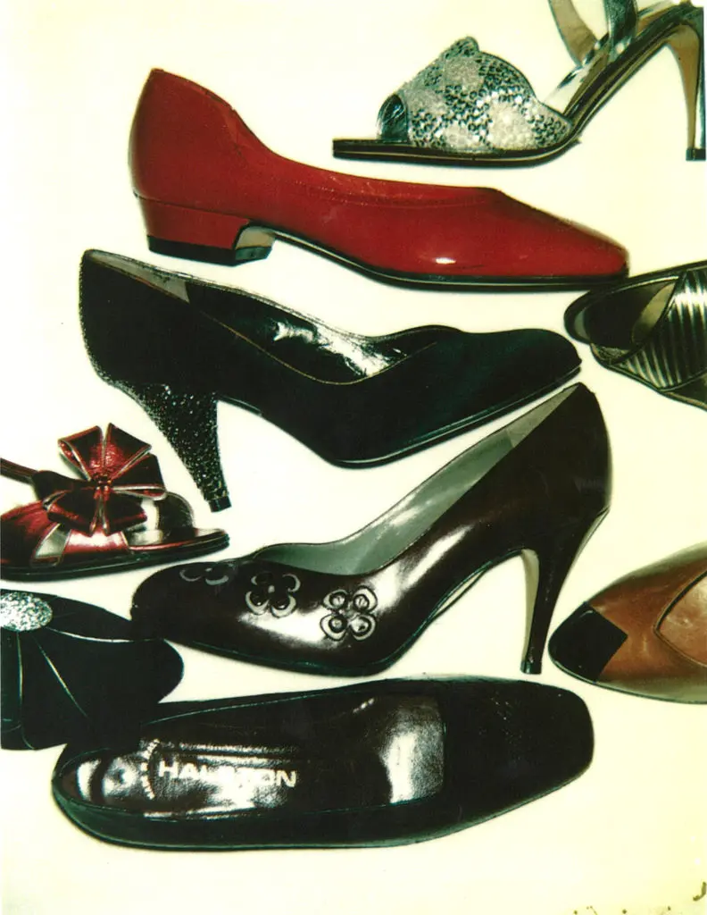 Andy Warhol's "Shoes," 1981, and other Polaroids are kept in the UH Libraries Special Collections.