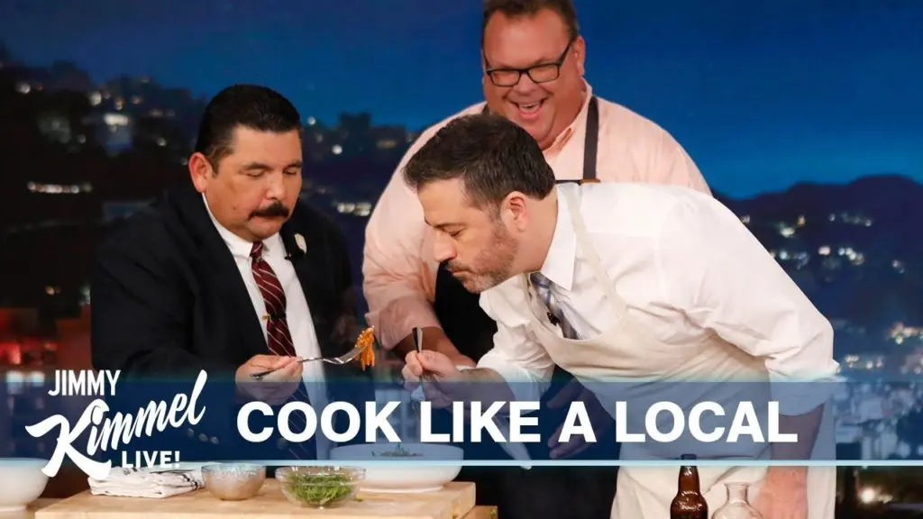 Houston chef Chris Shepherd had Jimmy Kimmel and Guillermo eating well on national TV.