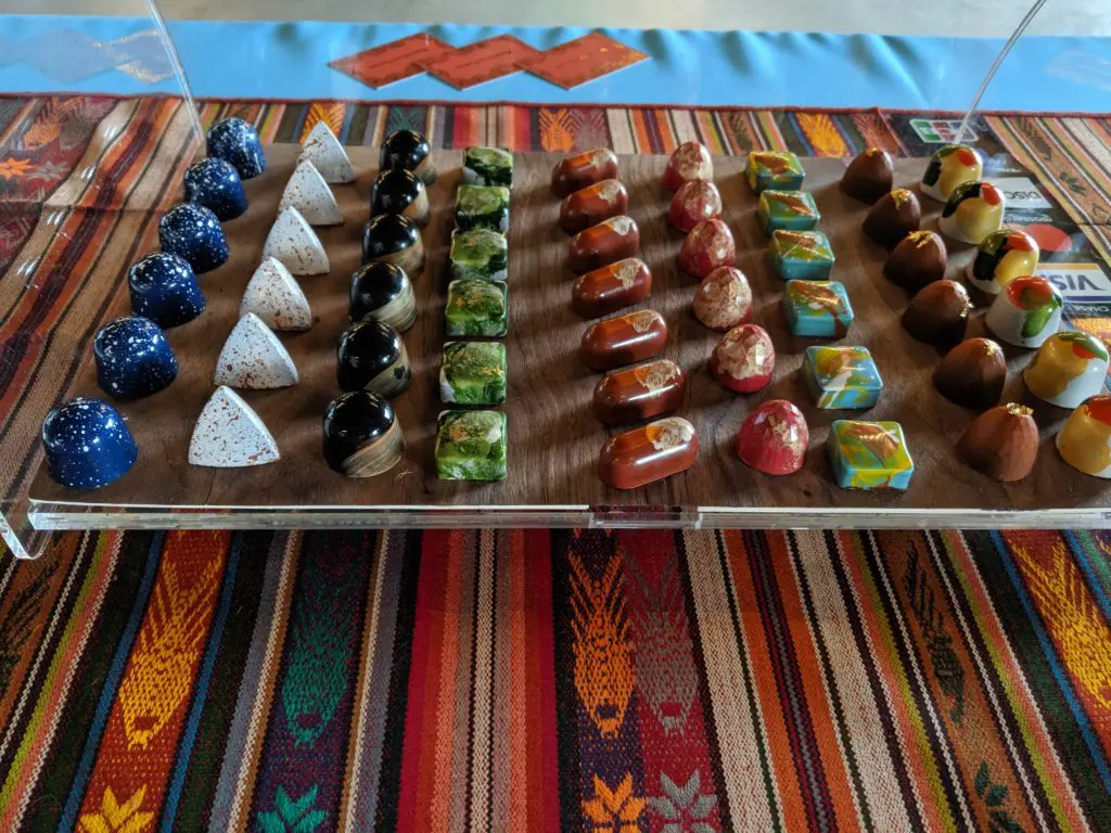 Maravilla Cacao bonbons are also sold at the Saturday farmers’ market in Richardson. 