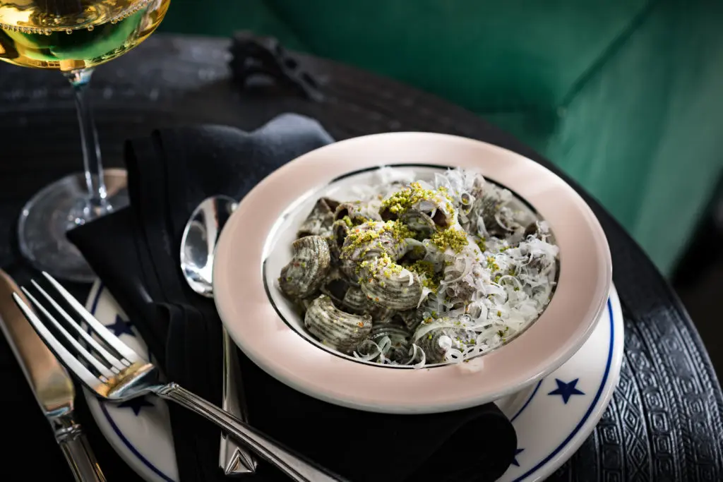 Buckwheat Cacio D Pepe Pasta is on the appetizer menu at Bar Charles. (Photo by Manny Images)