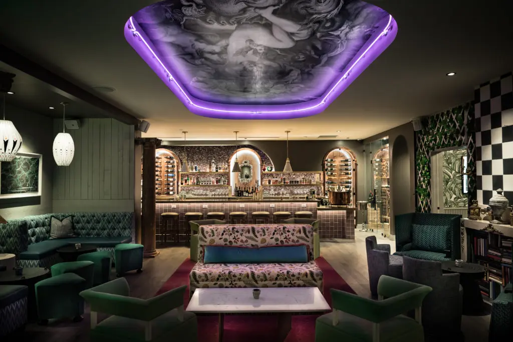 The new champagne bar was deigned by Sees Design. (Photo by Manny Images)