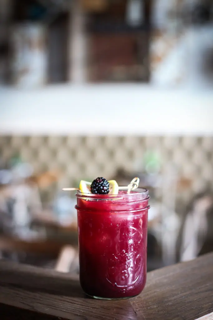 Blackberry bourbon lemonade is one of the signature cocktails at Yardbird. (Courtesy of Yardbird Southern Table & Bar)