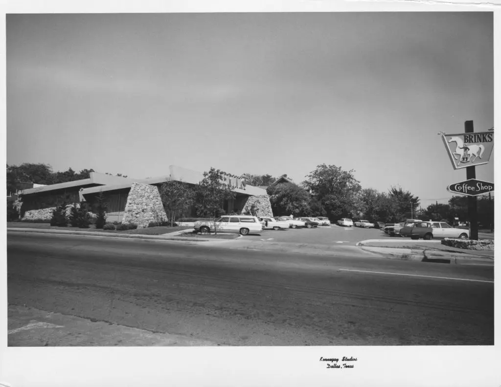 Brinks Coffee Shop. Photo Courtesy of Cindy Brinker and University of Houston Hospitality Industry Archives