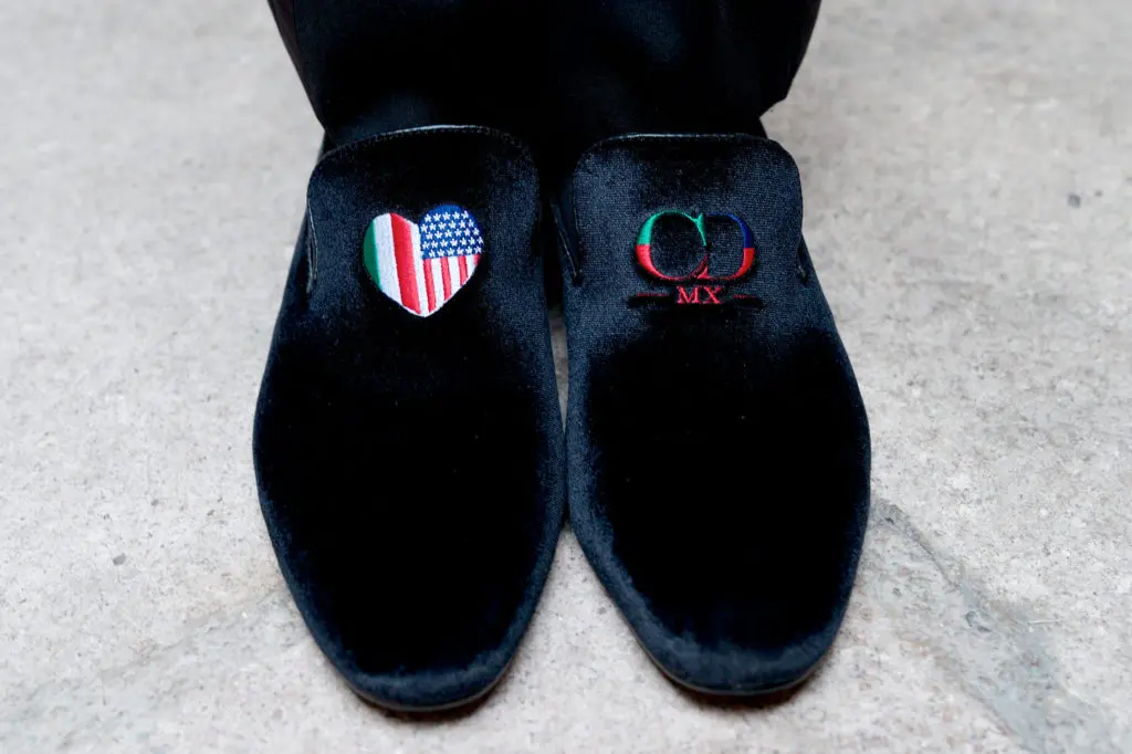 The groom's evening pumps (Photo by Graciela Ubando)