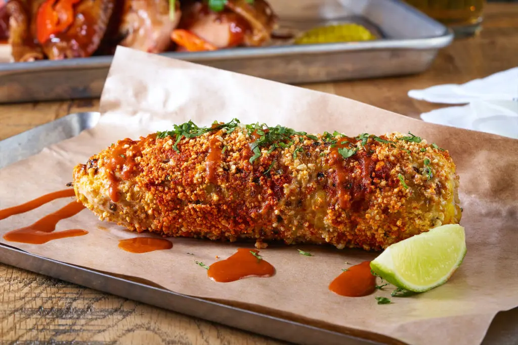 JAXON serves elotes, burgers, and more.