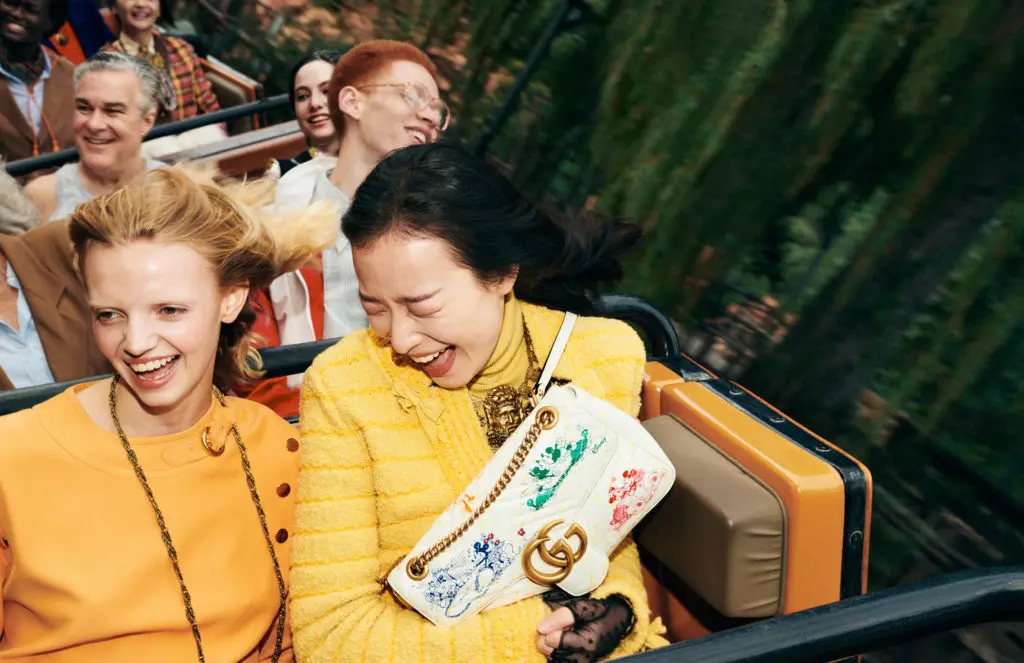 Some pieces in the collection are exclusively sold online, like this GG Marmont bag.  (Photo Courtesy of Disney x Gucci, shot by Harmony Korine) (Photo by Disney x Gucci, shot by Harmony Korine)