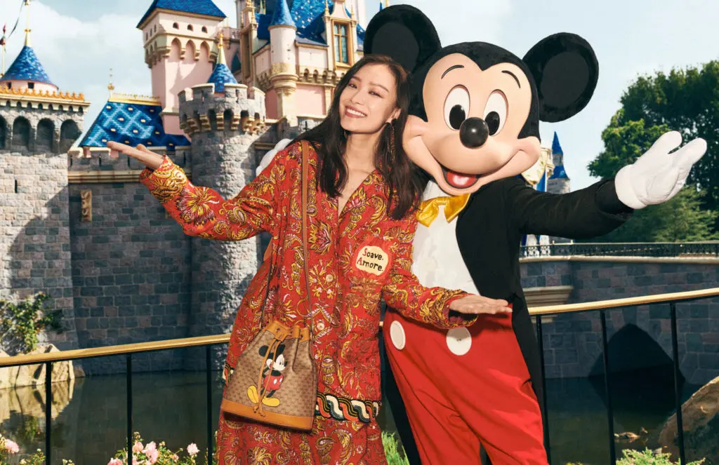 The Disney x Gucci collection celebrates the Year of the Mouse with the most iconic mouse of all. (Photo by Disney x Gucci, shot by Harmony Korine)