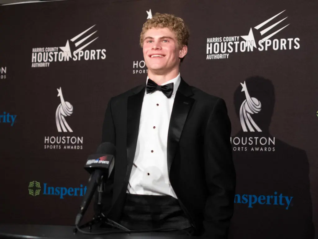 Track star Matthew Boling won for his Houston high school exploits. (Photo by F. Carter Smith)