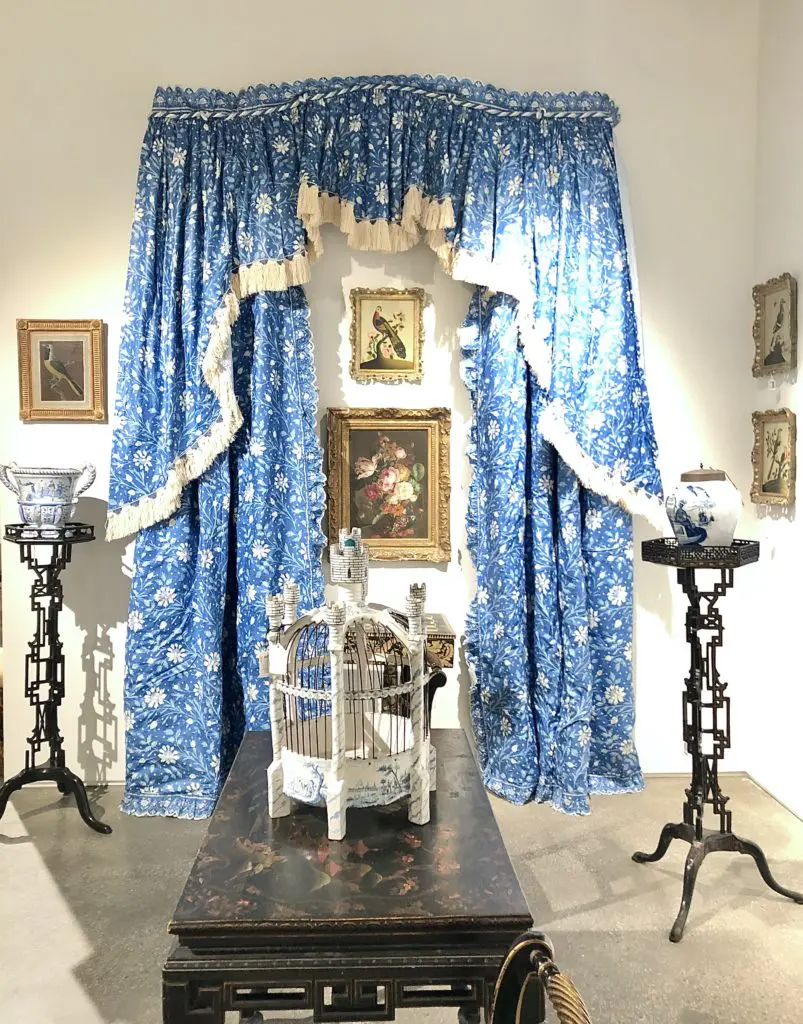 The "Prince of Chintz" curtains in Brunschwig & Fils Verrieres chintz from Buatta's 1984 Kips Bay Showhouse room. (Photo by Lacelliese King)