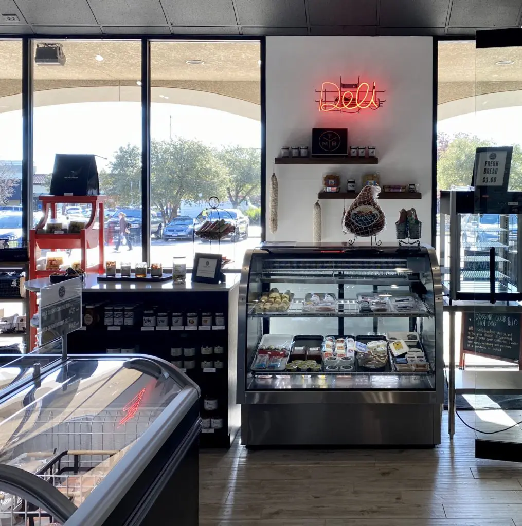 This butcher shop brings the meat and the in-house deli supplies a tasty sandwich selection for lunch.