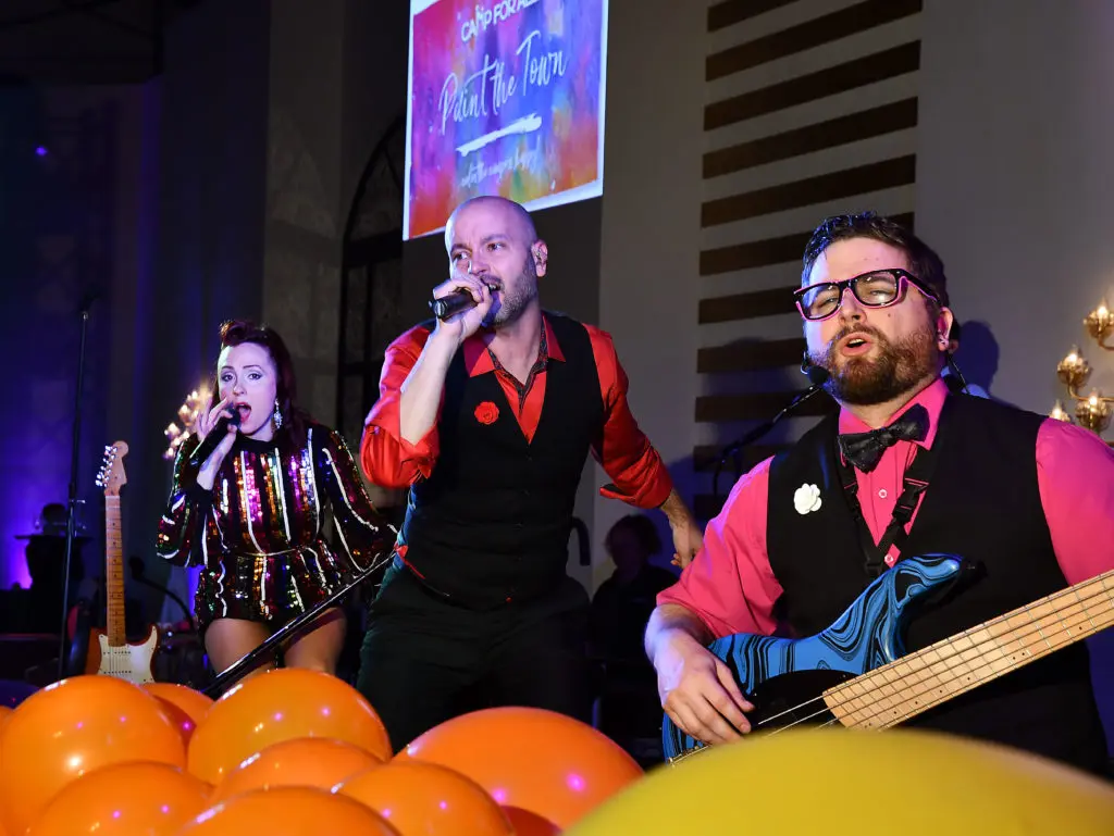 Plush Party Band performs at the Camp for All Gala at The Revaire. (Photo by Dave RossmanCo)