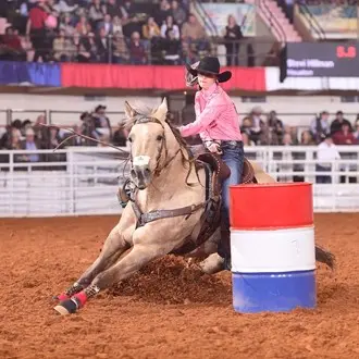 Ladies barrel racing events really make the dirt fly.