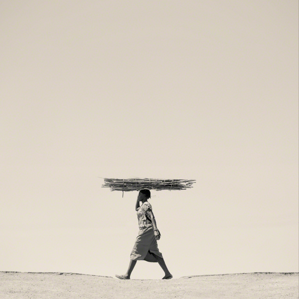 Marti Corn's "Road to Nowhere #4 (9487)," 2016, features the Houston photographer's ongoing series documenting the African refugee crisis; proceeds fund Corn's humanitarian/activist work in Kakuma, Kenya, for the Lost Boys & Girls, as well as young photographers.    