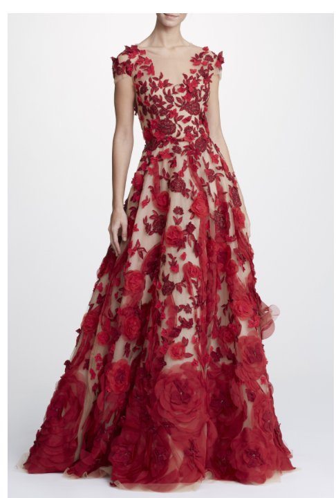 Marchesa is know for its stunning red carpet gowns and bridal gowns.