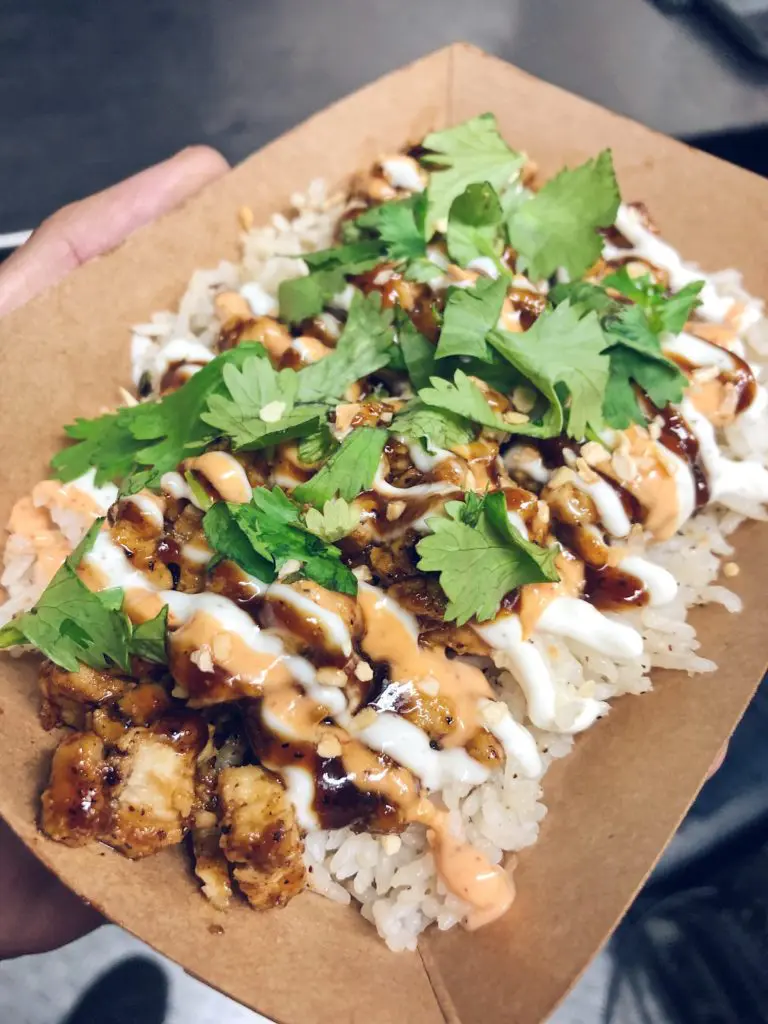 Sticky's Chicken Over Rice is a different take on the addicting Sticky's sauce.