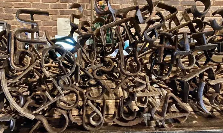 Just some of the world's largest collection of cattle brands.