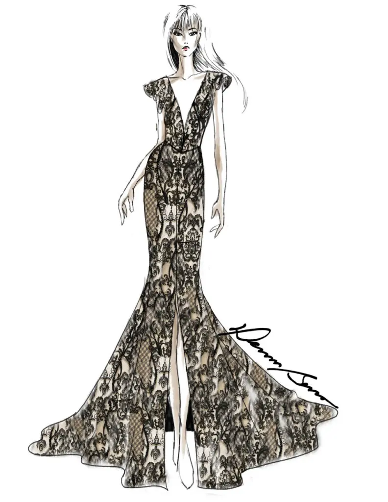 “The inspiration for this collection is the evolution of international women throughout the decades. It’s about creating a freedom of choice to interpret fashion according to personal style. It’s the new international roaring 20’s.” — Dennis Basso (Courtesy of Dennis Basso)

 

