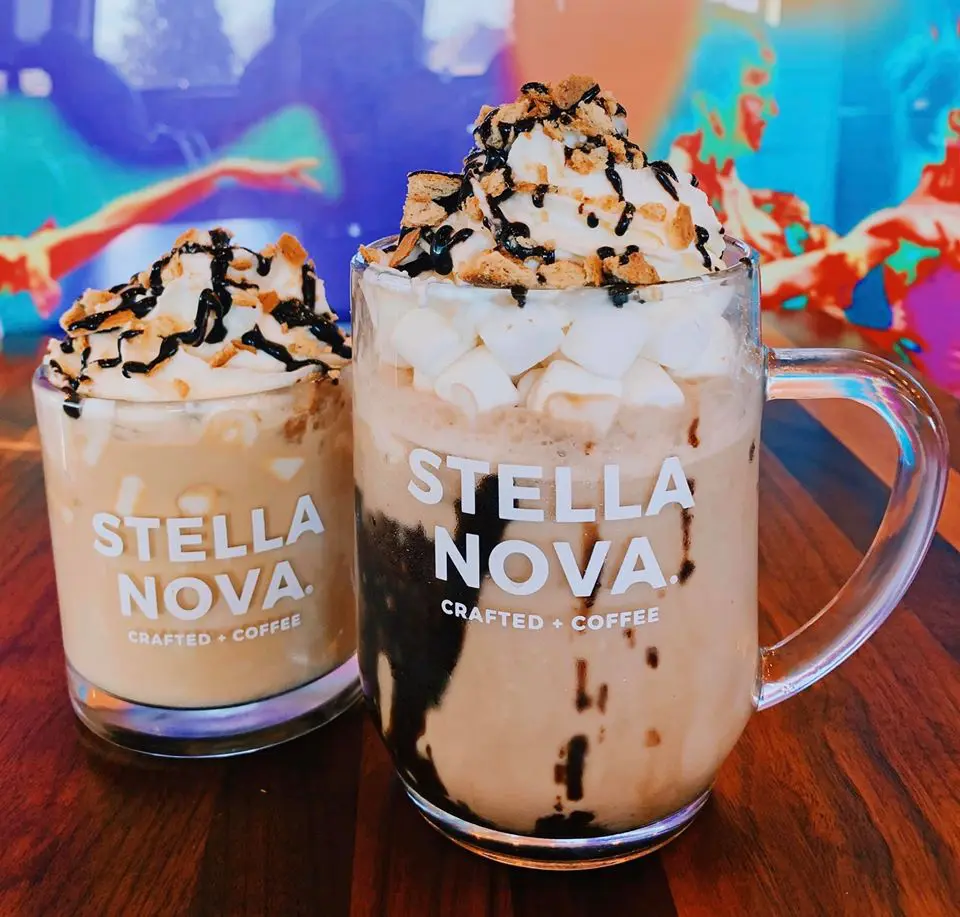 Some of Stella Nova's more decadent coffee creations.