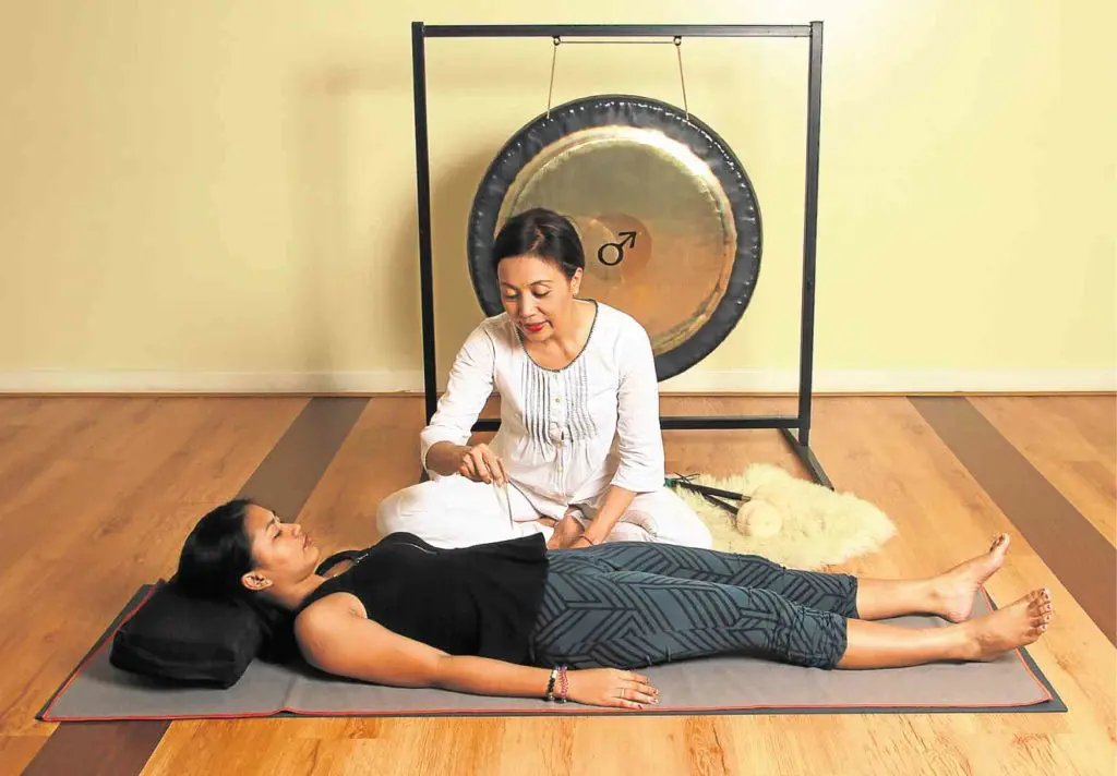 Gong therapy is one of the tenets of the New Wellness as espoused at the Global Wellness Summit conference in Singapore, 2019. (Courtesy inquirer.net)