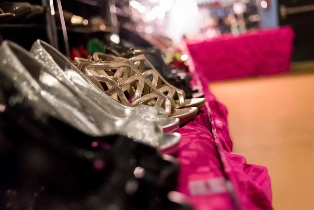 Each girl receives not only a prom dress, but also shoes, accessories, a wrap and swag bag.