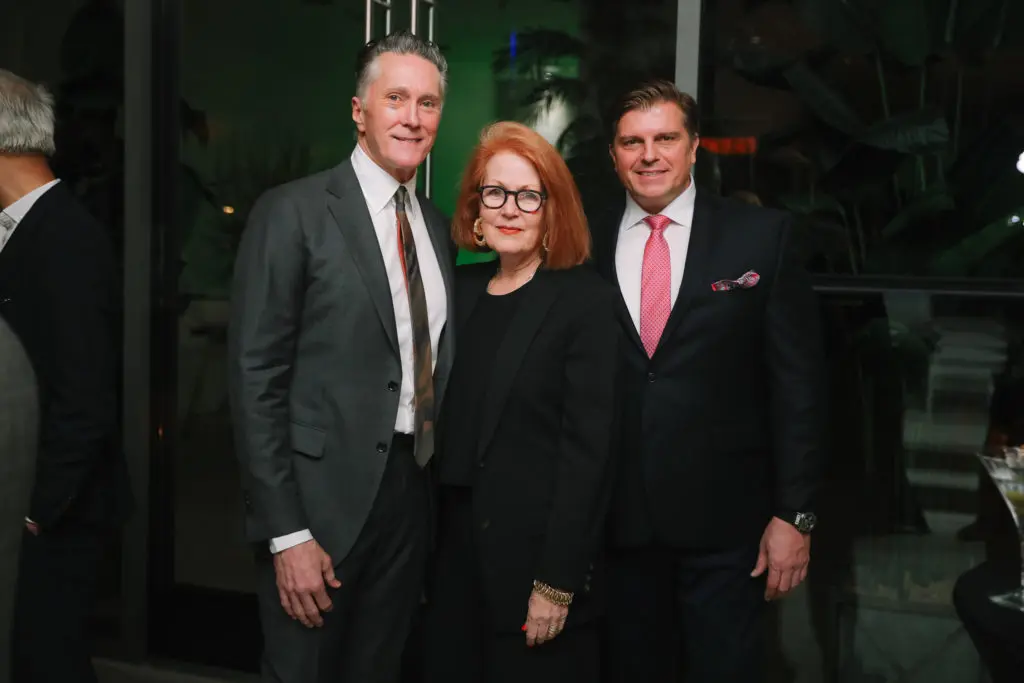 Greg Fourticq, Carol Isaak Barden, John Cone (Photo by Johnny Than)
