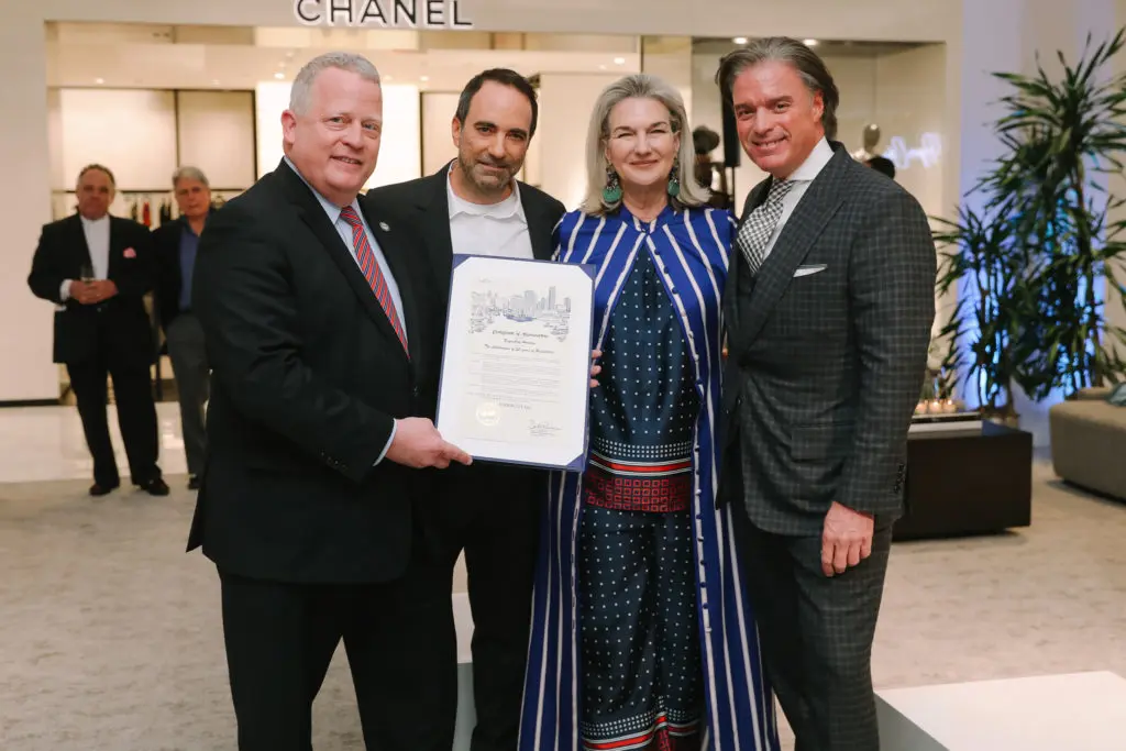 City Councilman David Robinson, Jim Kastleman, Holly Moore, Stephen Brunelle (Photo by Johnny Than)