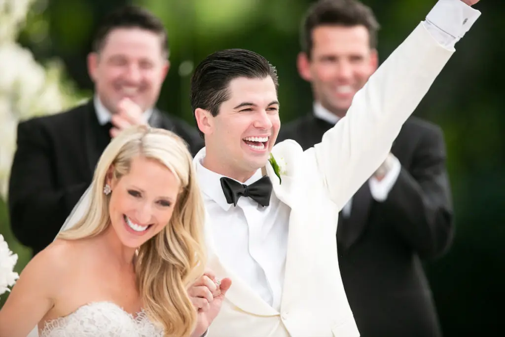 The happy couple post-ceremony. (Photo by John Cain)