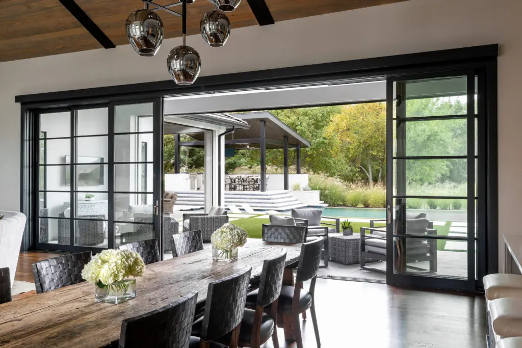 The open plan facilitates indoor/outdoor living. (Photo by Jen Burner)