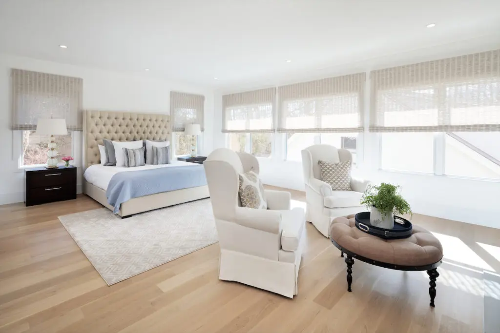 A sun-soaked master suite. 