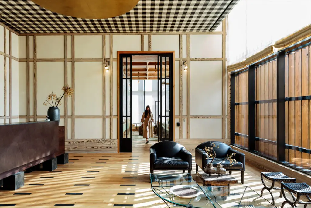 The reception of Austin's new Proper Hotel. (Photo by Proper Hotel Austin)