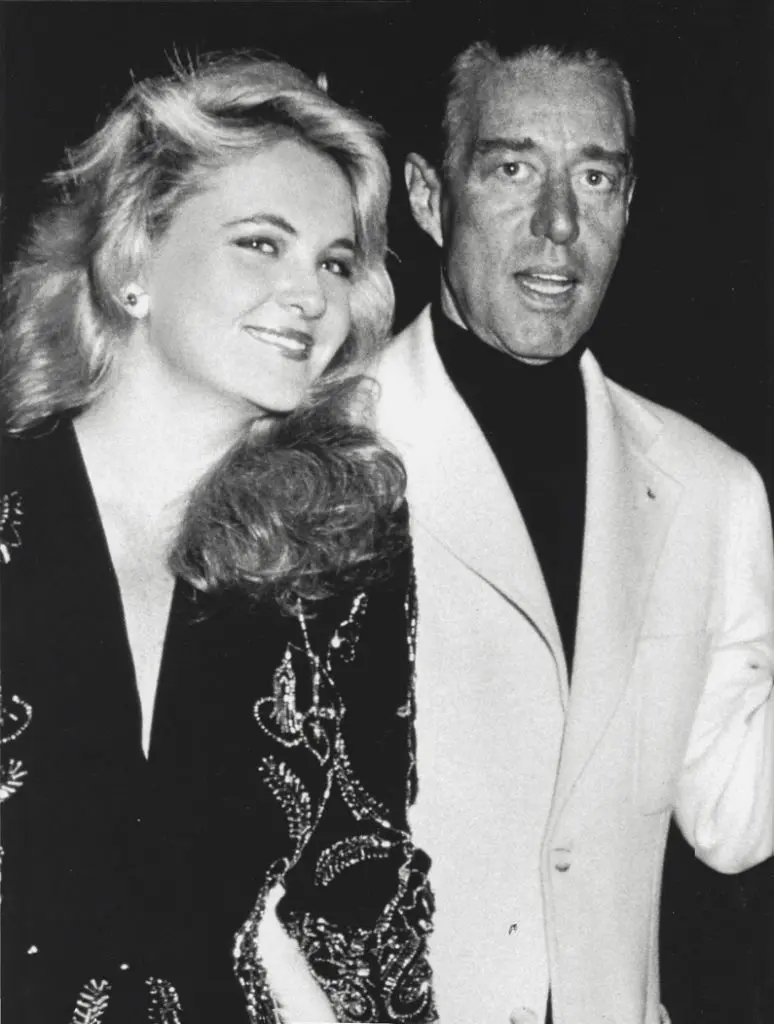 Cornelia Guest at the New York premiere of "The Color of Money" with Halston, 1986. From the book “High Society,” Assouline