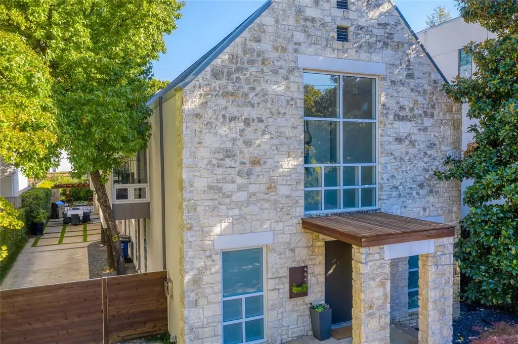 A curbside view of 4442 Abbott Avenue. (Photo by Briggs Freeman Sotheby's)