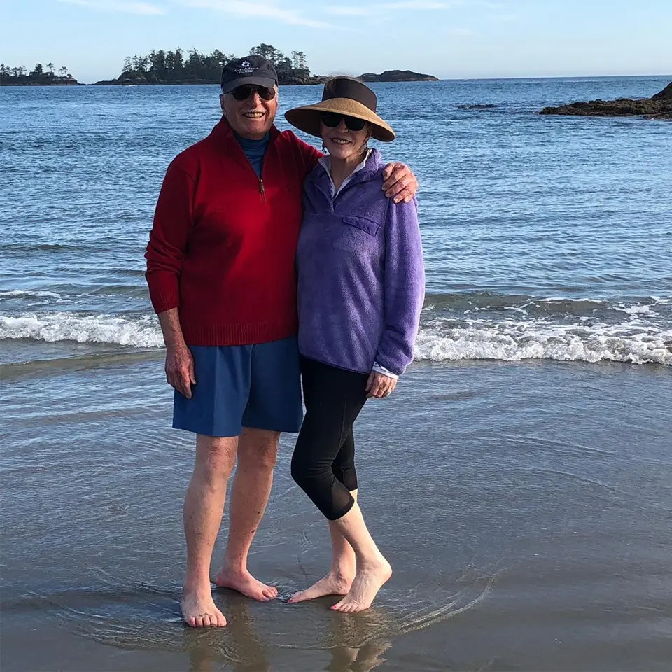 Shafik Rifaat & Shelby Hodge in the salmon fishing mecca of Tofino on Vancouver Island.