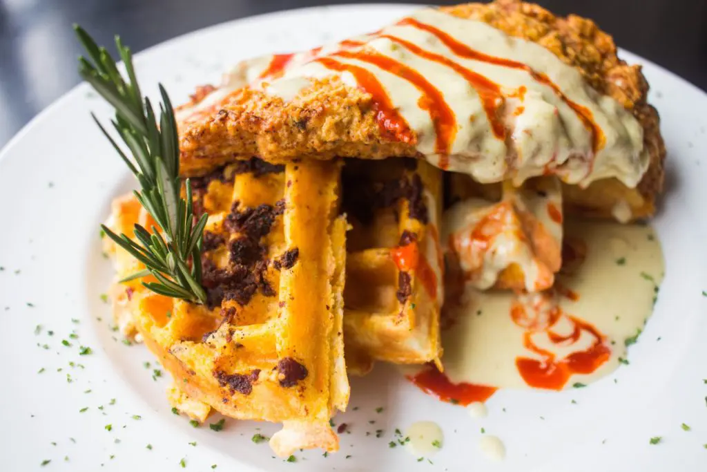 The chicken & waffles at Bread Winners is why it's the best brunch spot in Uptown. (Courtesy of Bread Winners)