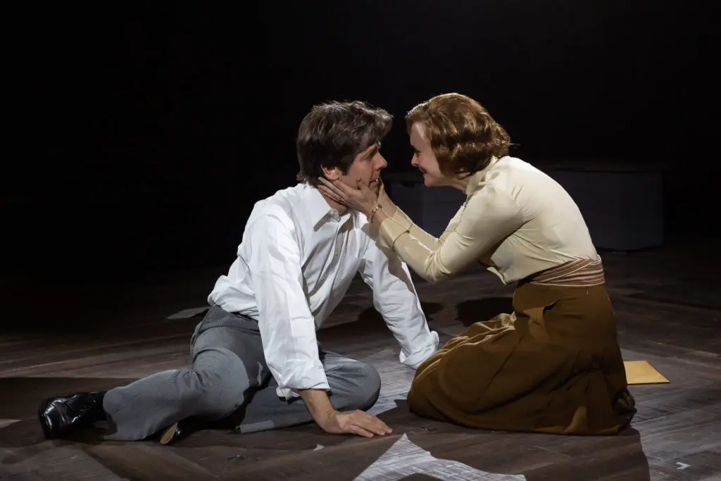 Jimmy Carter (Stephen Thorne) and Rosalynn Carter (Rebecca Brooksher) put their future on the line for peace. (Photo by Lynn Lane)