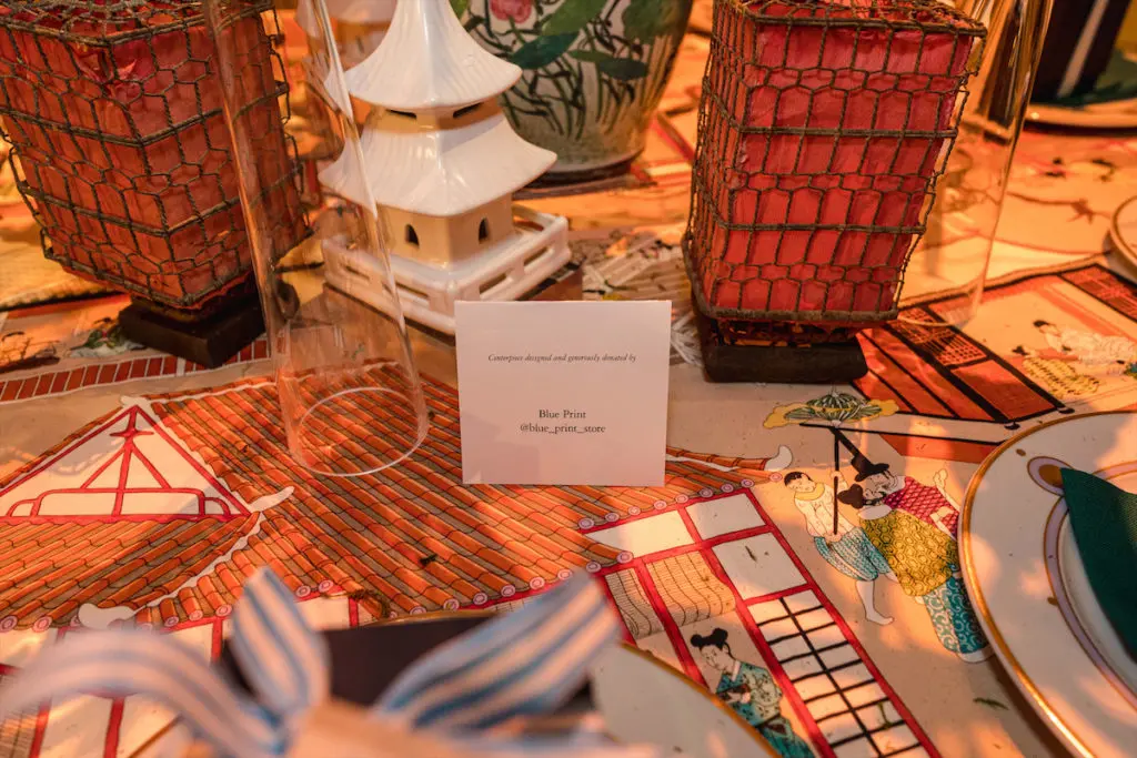 A closer look at Blue Print's table. 