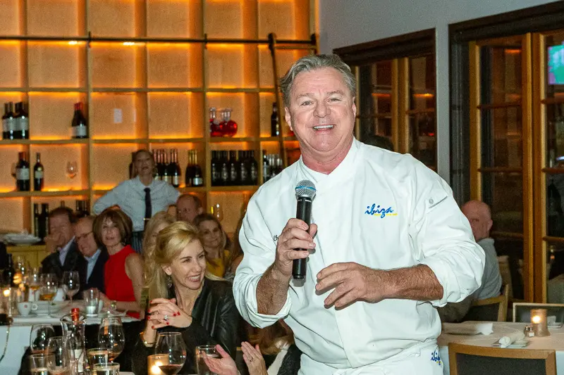 Chef Charles Clark makes closing remarks. (Photo by Tony Ruppe)