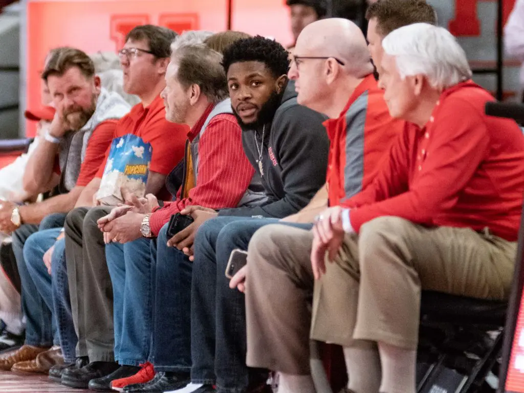 Greg Ward Jr. got a front row seat for his UH return. (Photo by F. Carter Smith)