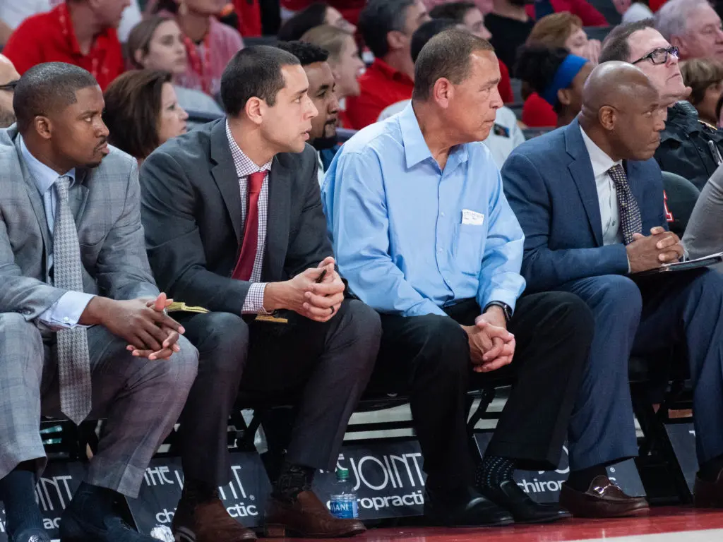 Kellen Sampson and his dad, Kelvin Sampson, are set to lead UH long into the future. (Photo by F. Carter Smith)