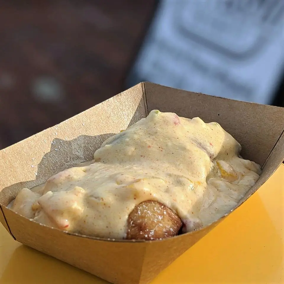 A creamy and spicy crawfish pie.