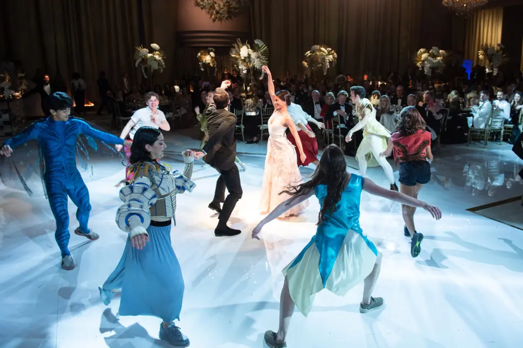 Houston Ballet principals and corps join the 50th anniversary celebration. (Photo by Wilson Parish)